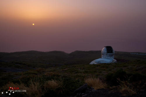 Tramonto dal Gran Telescopio Canarias